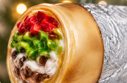 Glass Burrito Christmas Ornament
