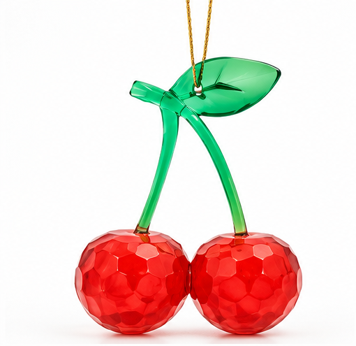 Cherry Christmas Ornament