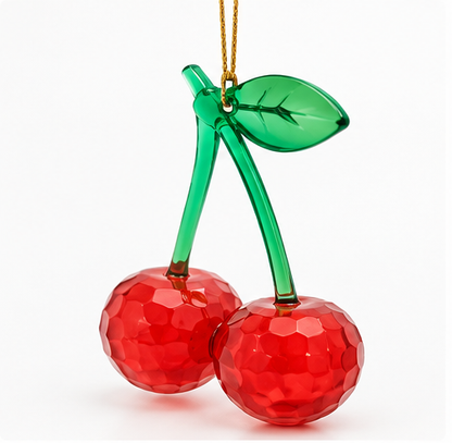 Cherry Christmas Ornament