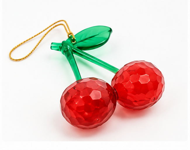 Cherry Christmas Ornament
