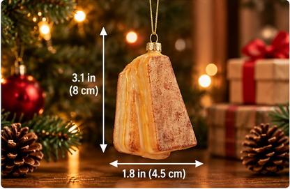 Glass Grilled Cheese Christmas Ornament