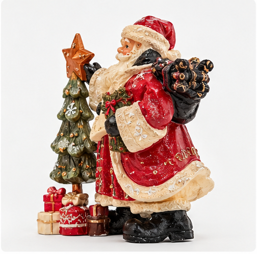 Santa & Tree Table Decor – 6.75 in