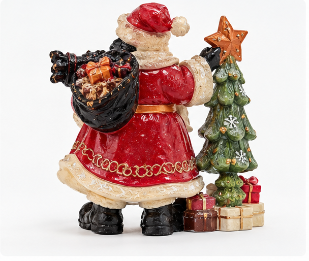 Santa & Tree Table Decor – 6.75 in